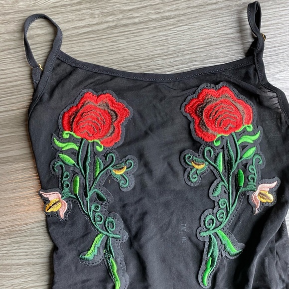 Roses Mesh Bodysuit - Picture 4 of 4